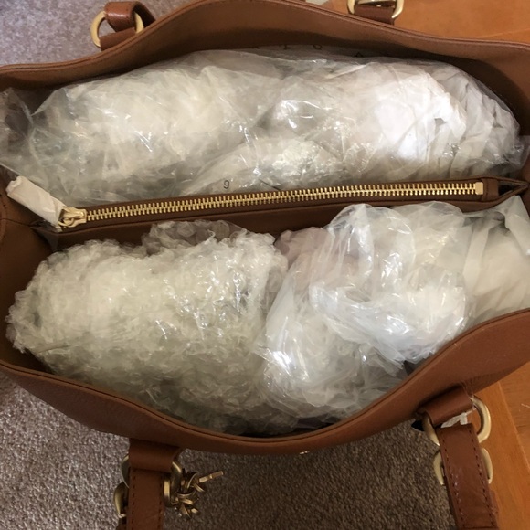 🎁 NEW DKNY Brown Leather Bag - Picture 6 of 8